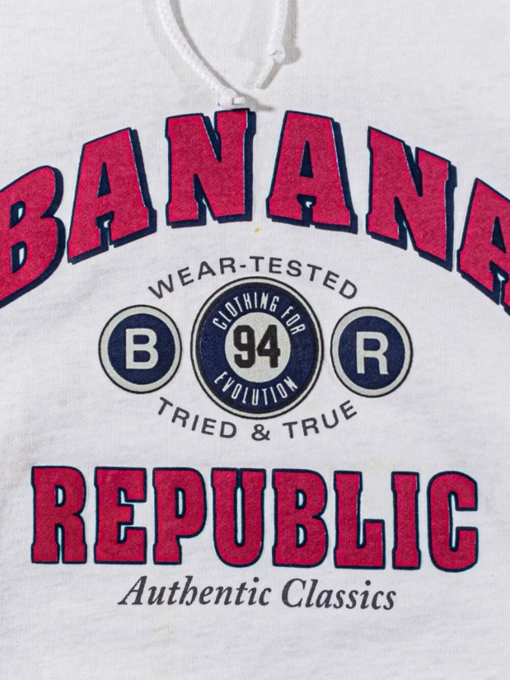 Vintage Banana Republic Authentic Classics Hoodie Large 90s Sweatshirt VTG